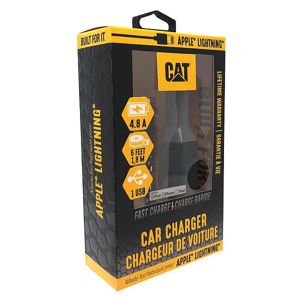 Cat USB Car Charger, Charges Up To 2 Devices - CAT-CLA-ACL