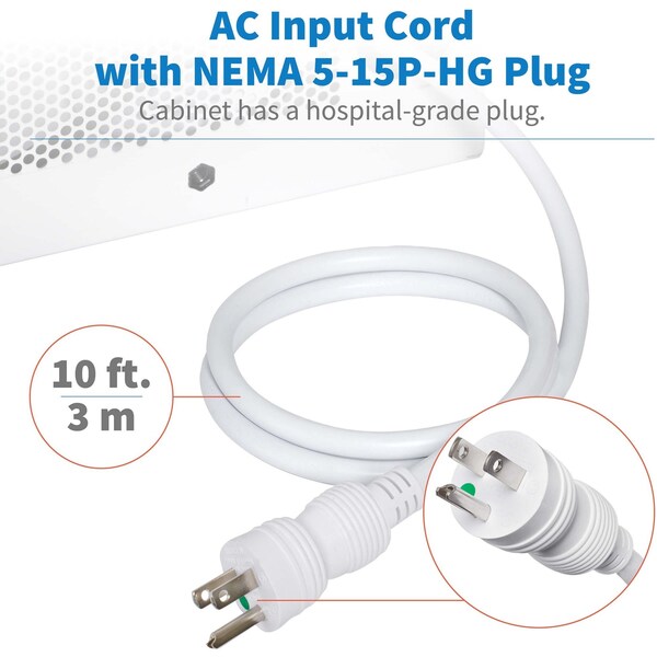 Tripp Lite Charging Station, 18.8 in H, White - CS16USBWHG