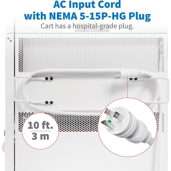 Tripp Lite Charging Station, 36.1 in H, White - CSC32USBWHG