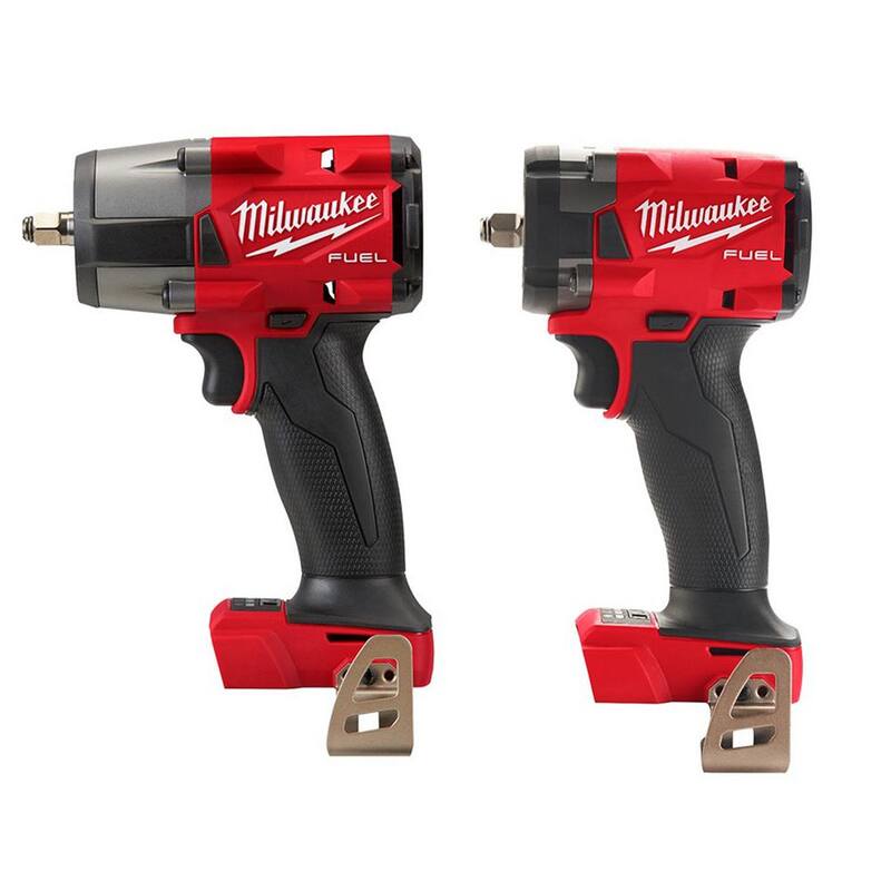 Llave de Impacto Inalámbrica Milwaukee M18 FUEL GEN-2 de 18V con Torque Medio y Compacta de 3/8 in. con Motor Sin Escobillas de Litio-Ion (2 Herramientas) - 2960-20-2854-20
