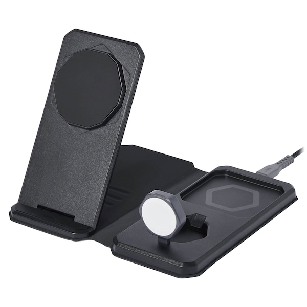 Urban Armor Gear 3 In 1 Traveland Desktop Magneticcharger, Black And Grey - 9B4412114030