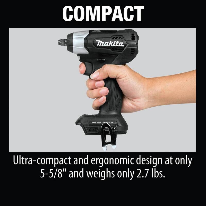 Llave de impacto inalámbrica compacta de 18V LXT de 3/8 pulg. con motor sin escobillas de iones de litio (solo herramienta) - XWT12ZB