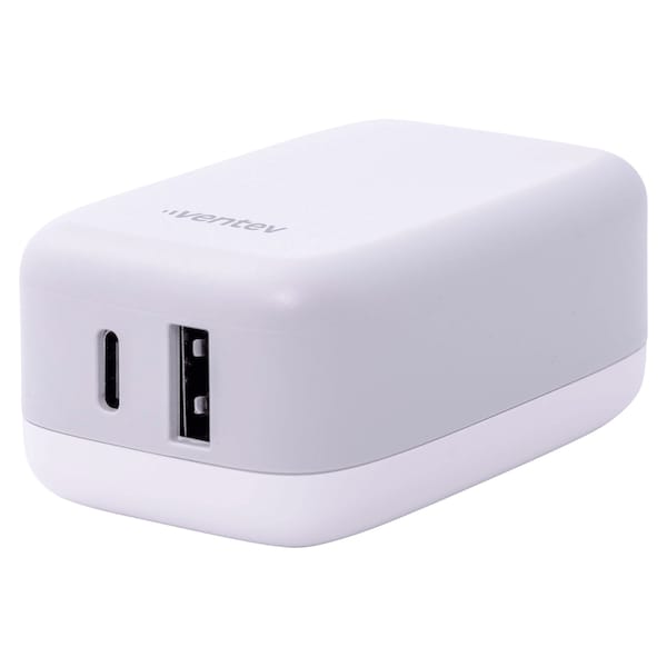 Ventev 27w Ultrafast Usb C And Usb A Universal Wall Charger, Gray - WC27-HDBX266746