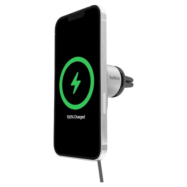 Belkin Boost Charge Pro Wireless Car Charger With Magsafe Charging With Qi2 15w, Grey - WIC008BTGR-V2