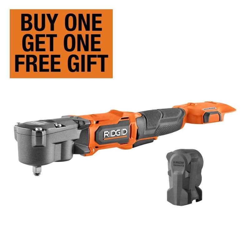 Llave de impacto angular derecha inalámbrica subcompacta sin escobillas RIDGID de 18V con protector (Herramienta solamente) - R8720B-AC13B06