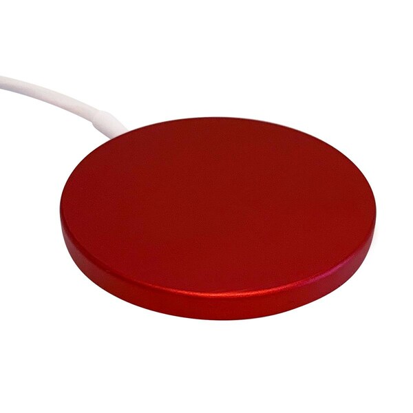 Zunammy Portable Wireless Charging Pad with Magentic Pad, Red - ZTWC020RE