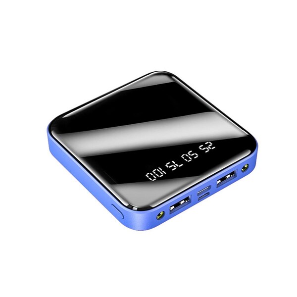 Zunammy Square Portable Wireless Charging Power Bank, Blue - ZTP004-10K-BL