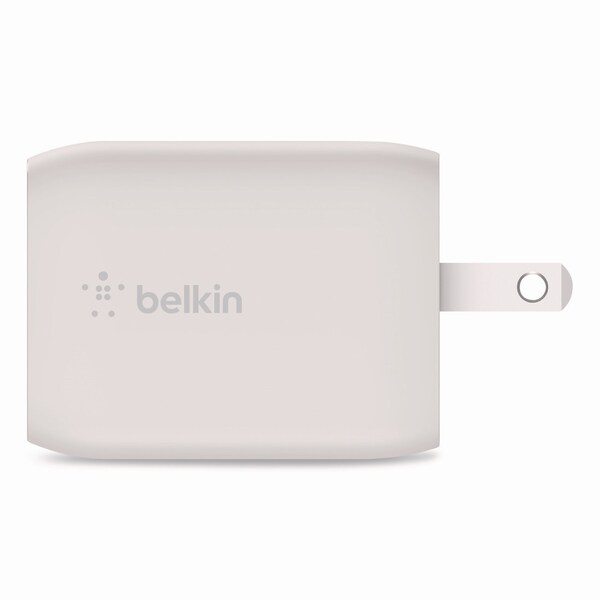 Belkin BOOST CHARGE Pro Dual USB-C GaN Wall Charger with PPS, White - WCH013DQWH