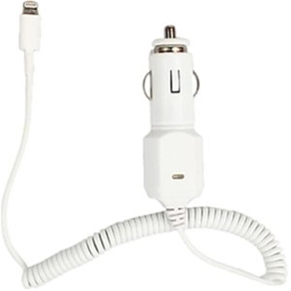 4Xem 2.10 A 8 Pin Car Charger for Apple Iphone 5 6 7 Ipad, White - 4X8PINCARCHRG