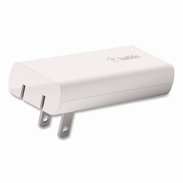 Belkin BOOST CHARGE Dual Wall Charger with PPS + USB-C Cable with Lightning Connector, White - WCB007DQ1MWH-B5