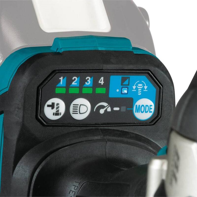 Llave de impacto inalámbrica sin escobillas Makita 18V LXT de 1/2 pulg. con yunque de retención, solo herramienta con juego de vasos de impacto de 1/2 pulg. - XWT18Z-A-96372