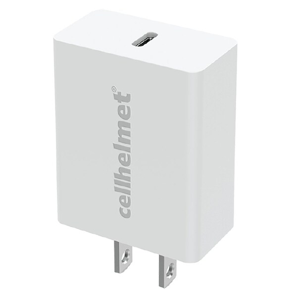 Cellhelmet PD USB C Wall Charger 20W, White - WALL-PD-20W-W
