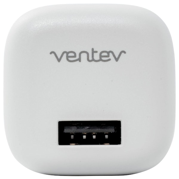 Ventev 12W USB A Wall Charger and USB A to Apple Lightning Cable 3.3ft, White - WC12-AL252160