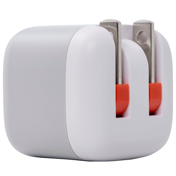 Ventev 12W USB A Wall Charger and USB A to Apple Lightning Cable 3.3ft, White - WC12-AL252160