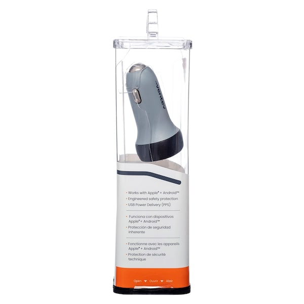 Ventev 30W USB C PPS Car Charger, Dark Gray - CC30-HD257362
