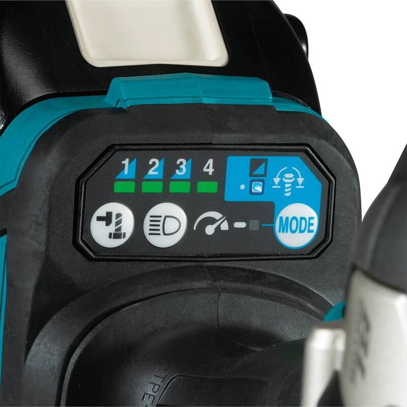 Llave de impacto inalámbrica sin escobillas de 4 velocidades de torsión media de 1/2 pulgadas con batería de litio 18V LXT y yunque de retención, 5.0Ah - XWT18T