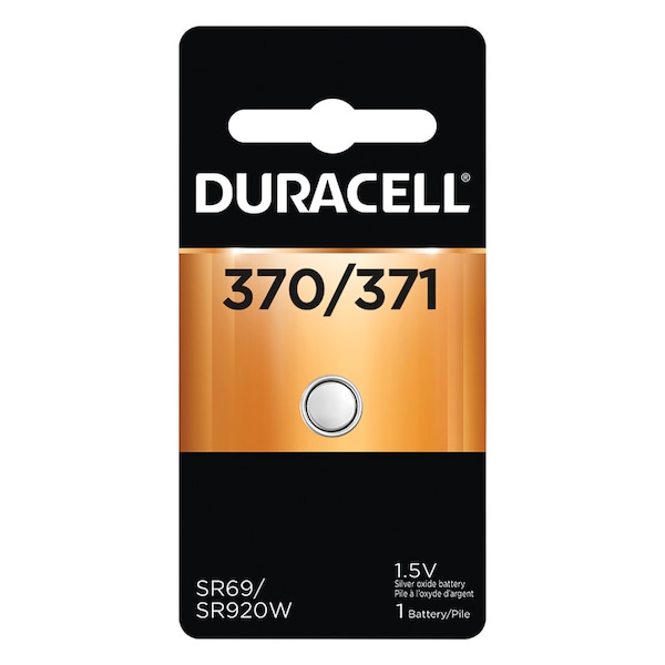 Duracell Duracell Silver Oxide 370/371 1.5 V 40 mAh Button Cell Battery 1 pk - D370/371BPK