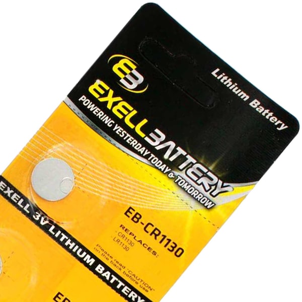 Exell Battery 5pack Exell 3V Lithium Coin Cell Battery Replaces DL1130 - EB-CR1130