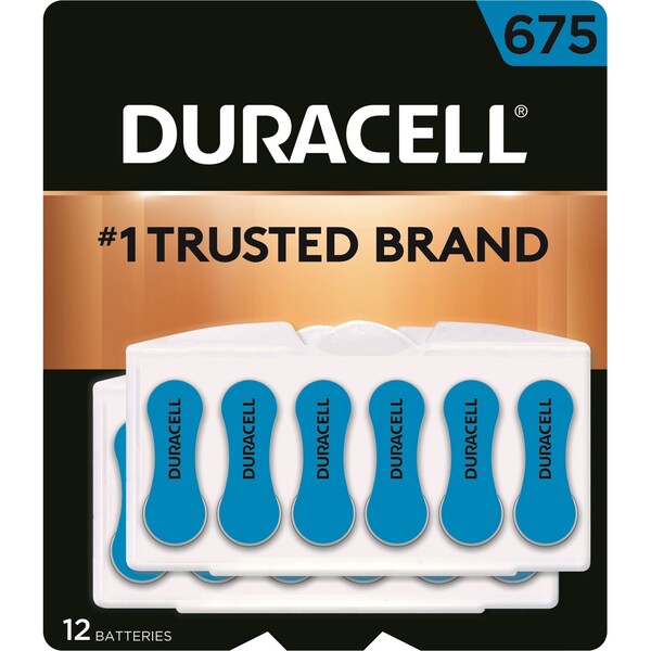 Duracell Easy Tab Hearing Aid Battery, No 675 - DA675B6ZM09