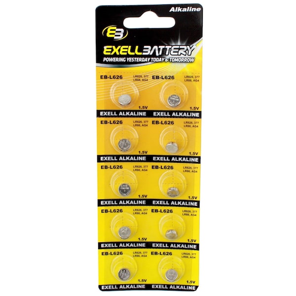 Exell Battery 81pc Essential Batteries Kit CR2032 CR2025 L626 LL1131 L1154 & Watch Opener - EB-KIT-106