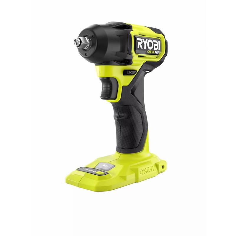 Llave de impacto compacta inalámbrica sin escobillas de 3/8 pulg. RYOBI ONE+ HP 18V con (2) baterías de alto rendimiento de 2.0 Ah - PSBIW01B-PBP2003