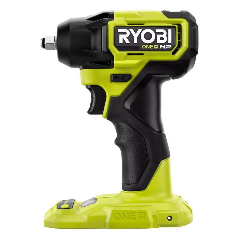 Llave de impacto compacta inalámbrica sin escobillas de 3/8 pulg. RYOBI ONE+ HP 18V con (2) baterías de alto rendimiento de 2.0 Ah - PSBIW01B-PBP2003