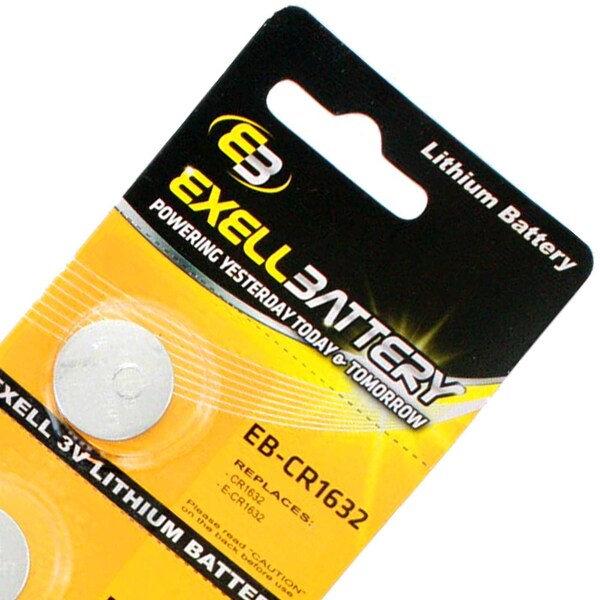 Exell Battery 5pack Exell 3V Lithium Coin Cell Battery Replaces DL1632 - EB-CR1632