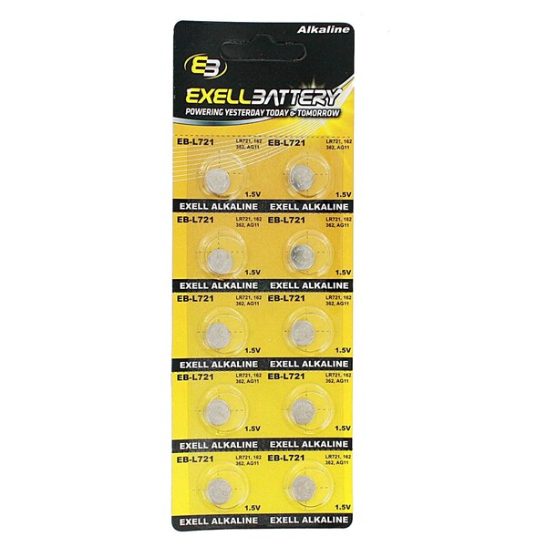 Exell Battery 51pc Essential Batteries Kit L1131 L1121 L1142 L726 L721 & Watch Opener - EB-KIT-116