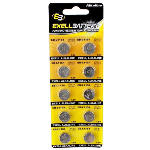 Exell Battery 45pc Essential Batteries Kit 23A A28PX L1154 CR2032 CR2025 & Watch Opener - EB-KIT-108