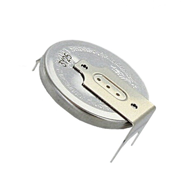 Panasonic CR-2032/HGN 3V Lithium Coin Battery HORZ 3 PC Pins PC CMOS Memory - CR-2032/HGN