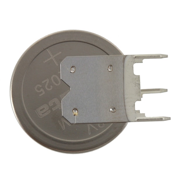 Renata CR2025RV-MFR-LF 3V Lithium Coin Battery 3-PIN VERT for PCB CMOS RFID - CR2025RV-MFR-LF