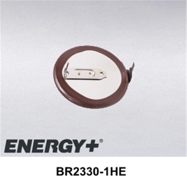 Fedco Batteries FedCo Batteries Compatible with  Panasonic BR2330-1HE 255mAh Lithium Coin Cell For Printed Circuit Board Mounting - BR2330-1HE