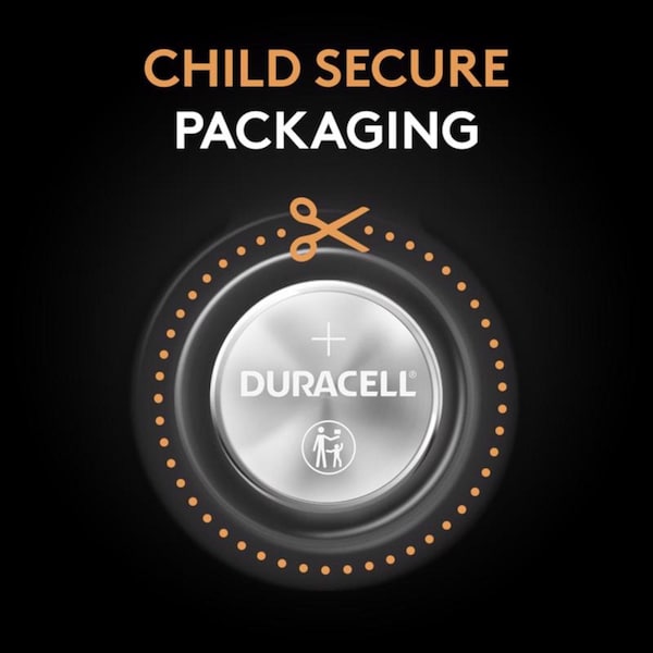 Duracell Duracell Lithium 3V Security Batteries - For Multipurpose - CR2016 - 90 mAh - 3 V DC - 4 / Each - DL2016B4PK