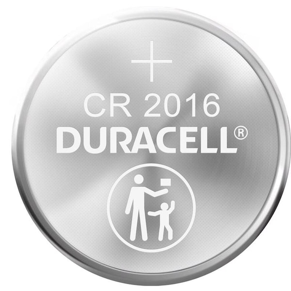 Duracell Duracell Lithium 3V Security Batteries - For Multipurpose - CR2016 - 90 mAh - 3 V DC - 4 / Each - DL2016B4PK