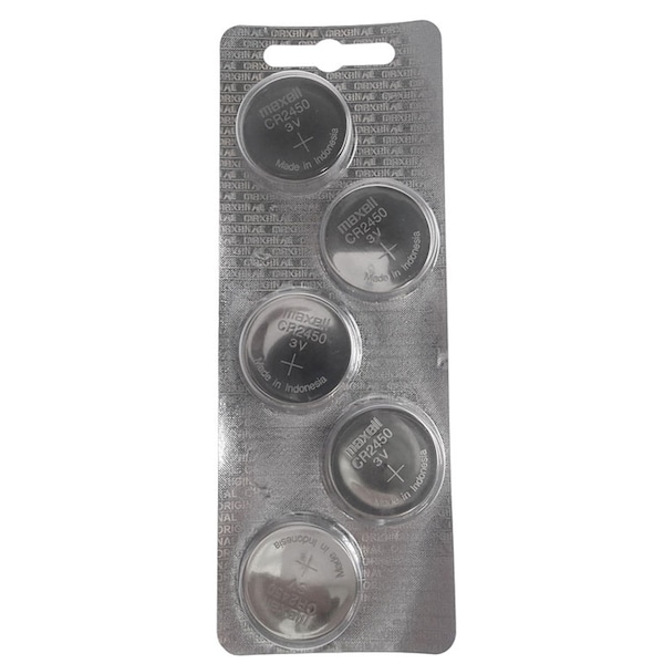 Maxell 3V Lithium Coin Cell Battery CR2450 Replaces DL1632, BR1632, KL1632, PK 5 - MCR2450