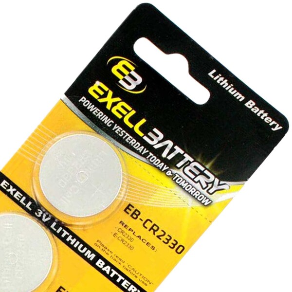 Exell Battery 5pack Exell 3V Lithium Coin Cell Battery Replaces DL2330 - EB-CR2330