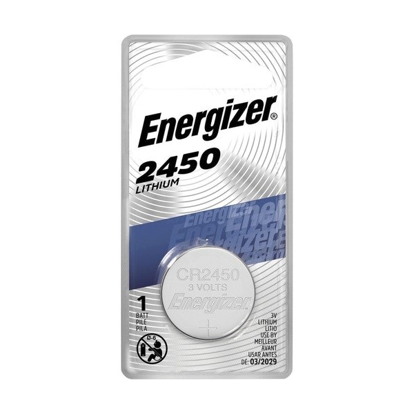 Eveready BATTERY, LITHIUM COIN, 3VOLT, 12PK - EVEECR2450BPCT