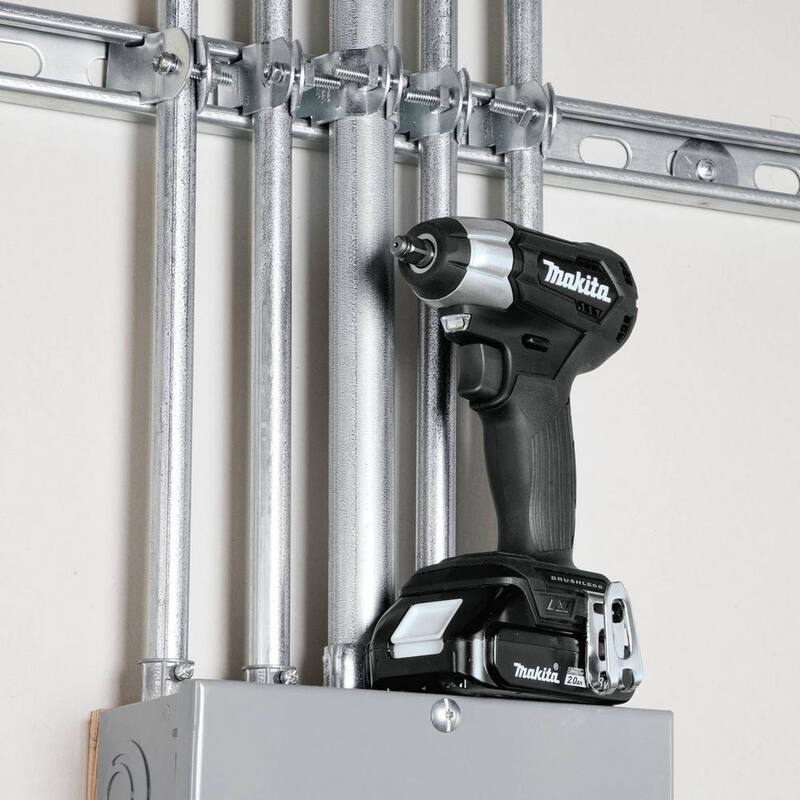 Juego de llave de impacto inalámbrica sin escobillas de iones de litio subcompacta de 3/8 pulgadas Makita 18V LXT - XWT12RB