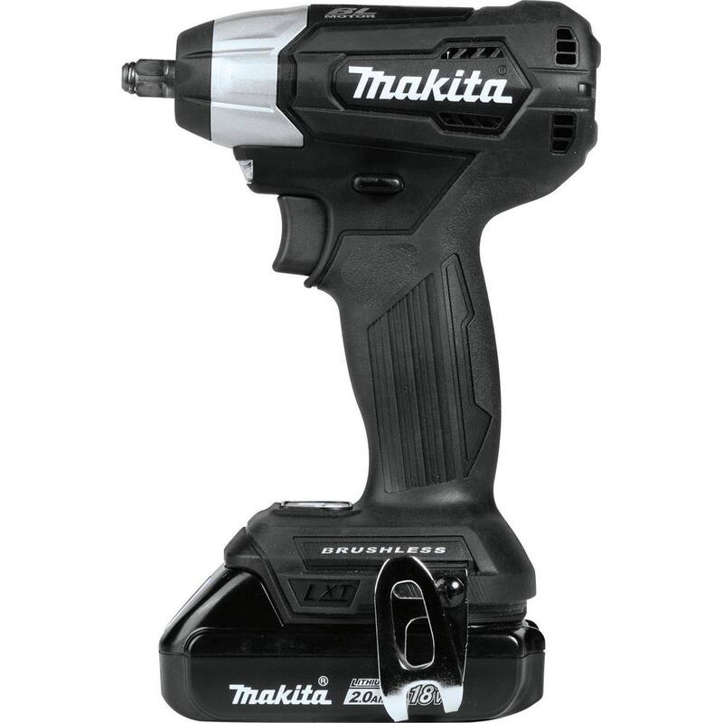 Juego de llave de impacto inalámbrica sin escobillas de iones de litio subcompacta de 3/8 pulgadas Makita 18V LXT - XWT12RB