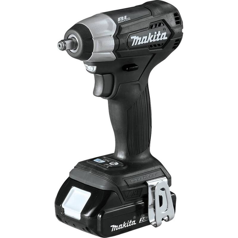 Juego de llave de impacto inalámbrica sin escobillas de iones de litio subcompacta de 3/8 pulgadas Makita 18V LXT - XWT12RB