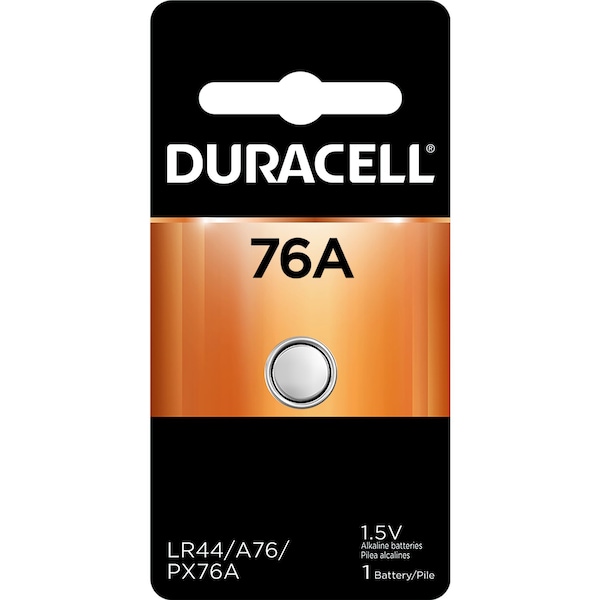 Duracell Duracell Alkaline 76A LR44 1.5 V 110 mAh Battery PX76 1 pk - PX76A