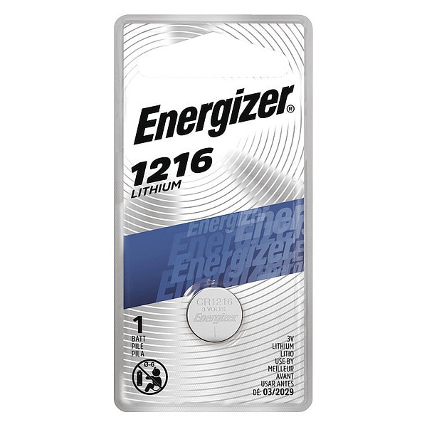 Energizer Energizer 1216 Lithium Coin Battery, 1 Pack - 3V DC - ECR1216BP