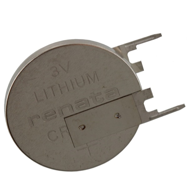 Renata CR2032FV-MFR 3V Lithium Coin Battery VERT 2-PIN for HP Pavillion PCB - CR2032FV-MFR