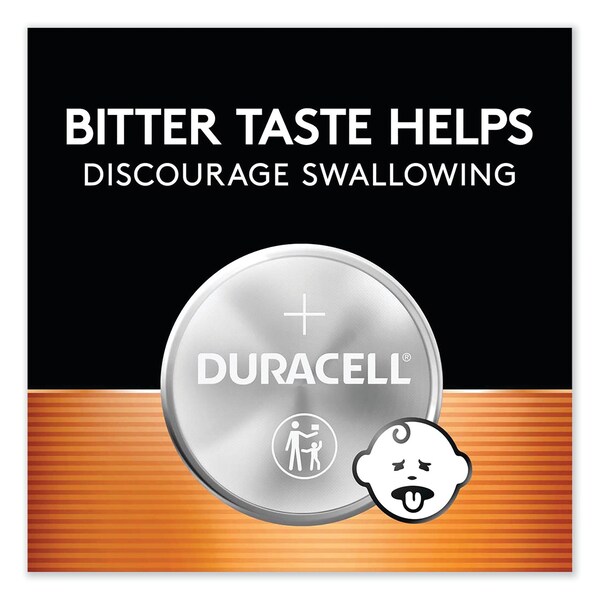 Duracell Lithium Coin Batteries With Bitterant, 2016, PK2 - DURDL2016B2PK