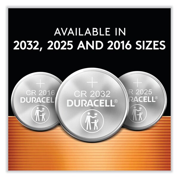 Duracell Lithium Coin Batteries With Bitterant, 2016, PK2 - DURDL2016B2PK