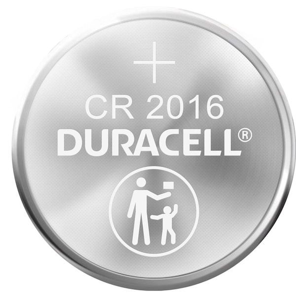 Duracell Duracell Lithium Coin 2016 3 V 0.09 mAh Medical Battery 2 pk - DL2016B2PK08