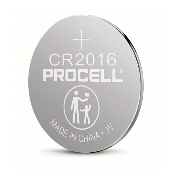 Duracell CR2016 Procell Intense Specialty Lithium Coin Battery, 3V, 5 Pack Tear Strip - 41333-03457