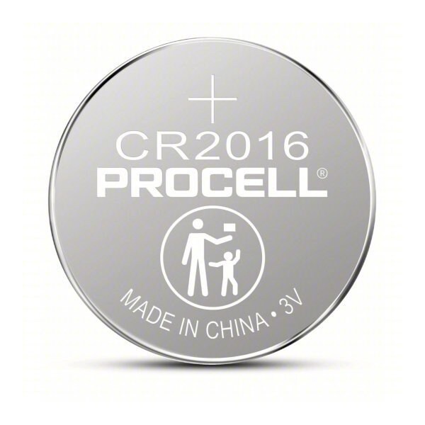 Duracell CR2016 Procell Intense Specialty Lithium Coin Battery, 3V, 5 Pack Tear Strip - 41333-03457