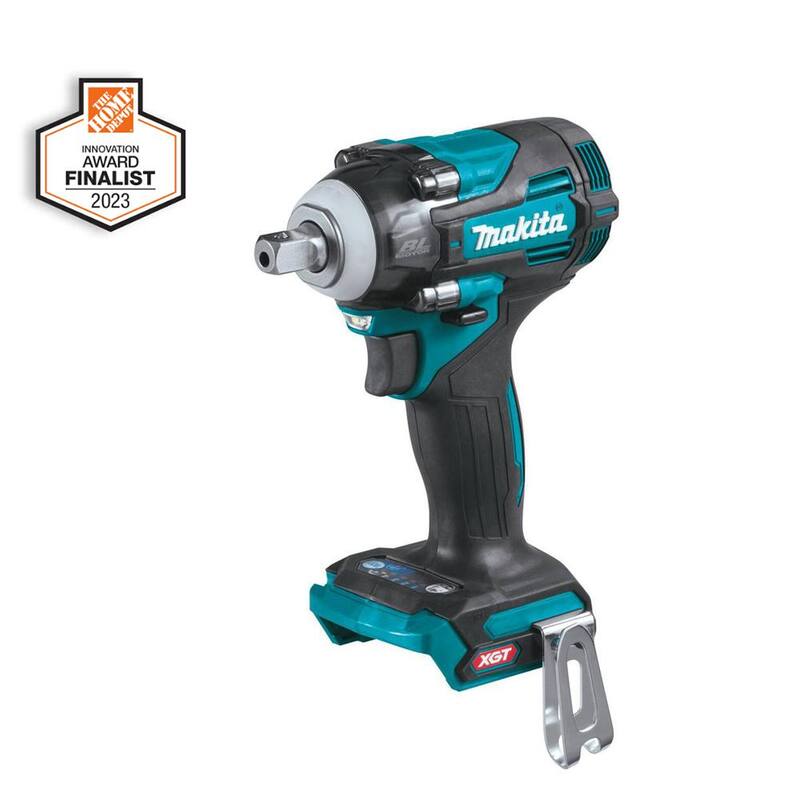 Llave de impacto inalámbrica sin escobillas Makita 40V Max XGT de 4 velocidades 1/2 in. con yunque de retención (Herramienta Únicamente) - GWT05Z