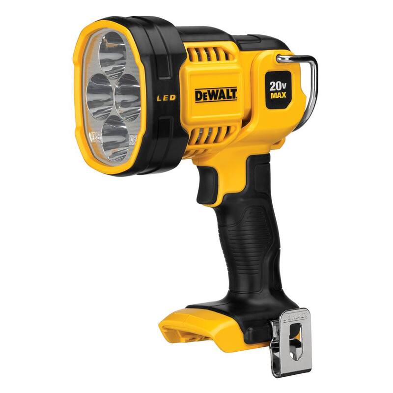 Llave de impacto inalámbrica sin escobillas DEWALT ATOMIC 20V Max de 1/2 pulgada y foco de trabajo inalámbrico DEWALT 20V Max (sólo herramientas) - DCF921BWDCL043